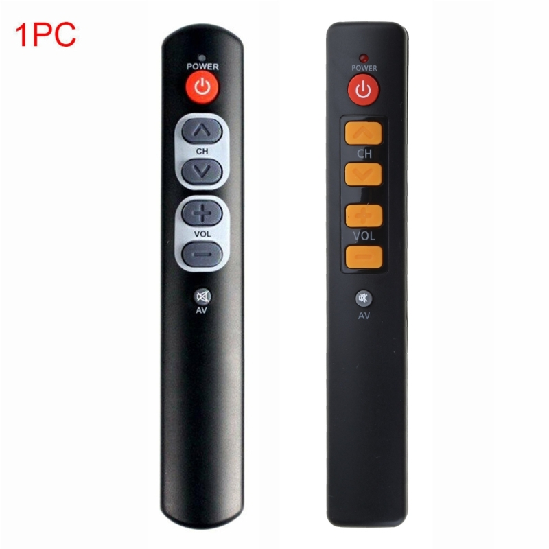 Home 6 Keys Compact and clear Remote Controller Accessories Programmable Universal ABS for Learning for elderly people