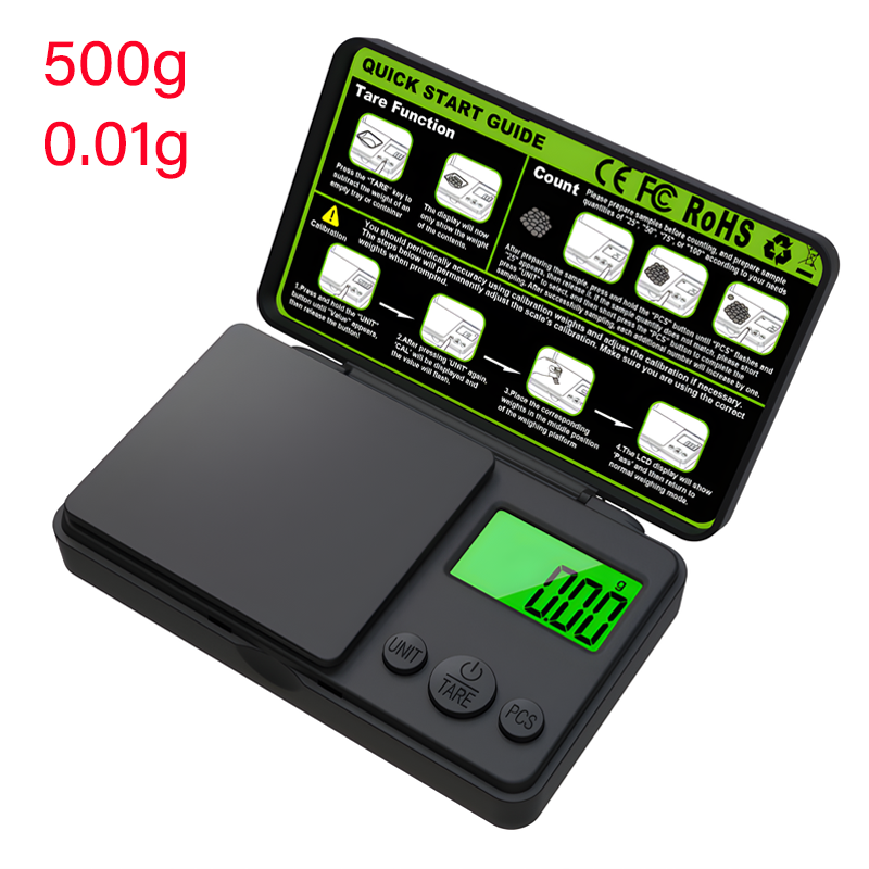 1PC Mini Electronic Digital Pocket Scale ABS Material Gold Weight Scale Portable Jewelry Pocket Scale Kitchen Tools: Light Grey