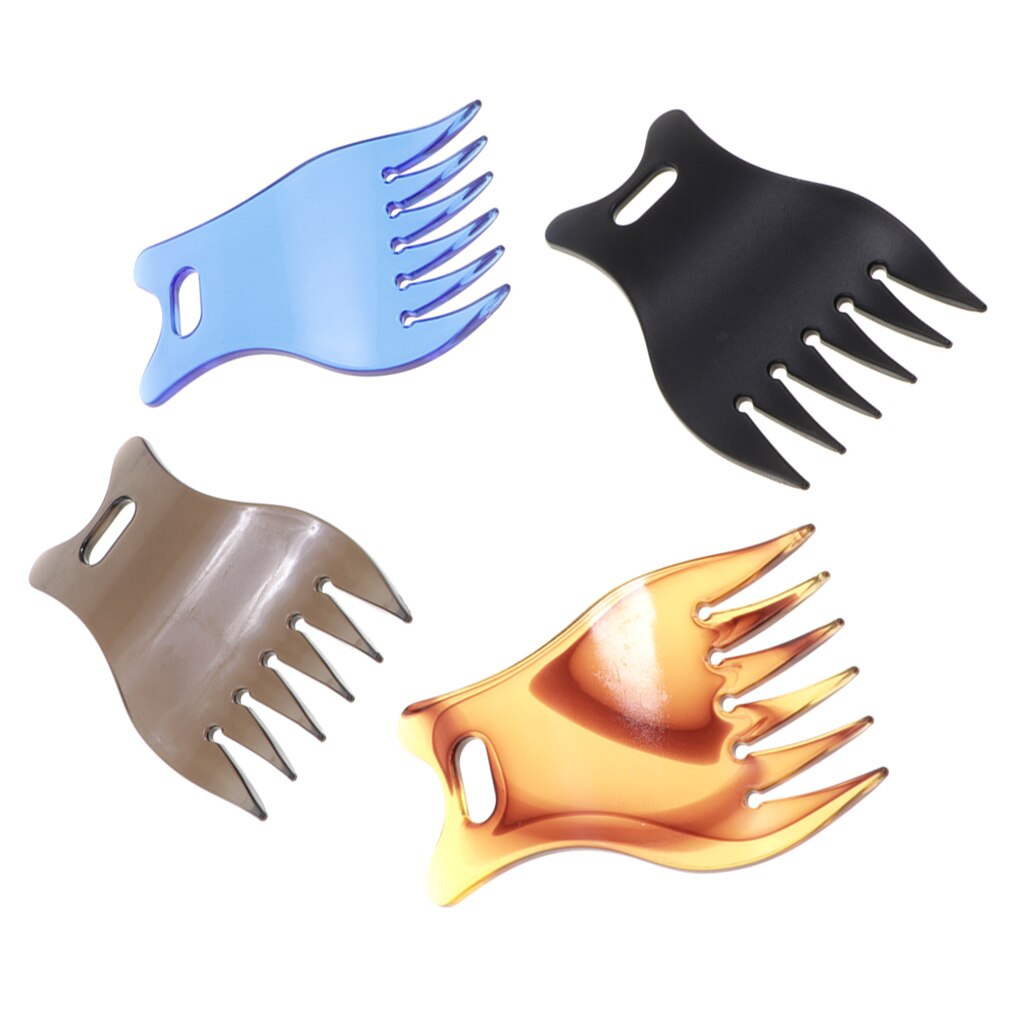 Peigne Afro lisse pour hommes, brosse à cheveux en plastique