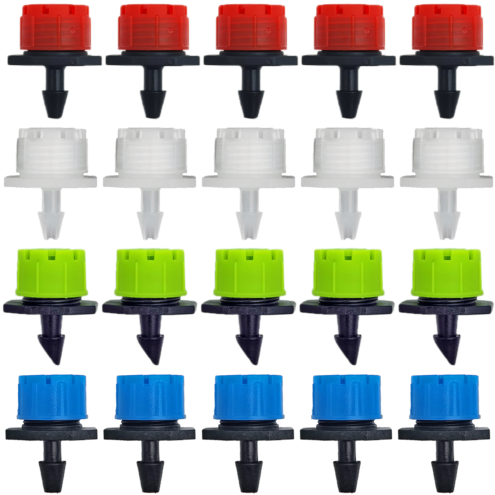 oasi 30-800X giardino 4/7MM micro ugello regolabile sistema di irrigazione a goccia 1/4 ''irrigatore anti-intasamento emettitore gocciolatore