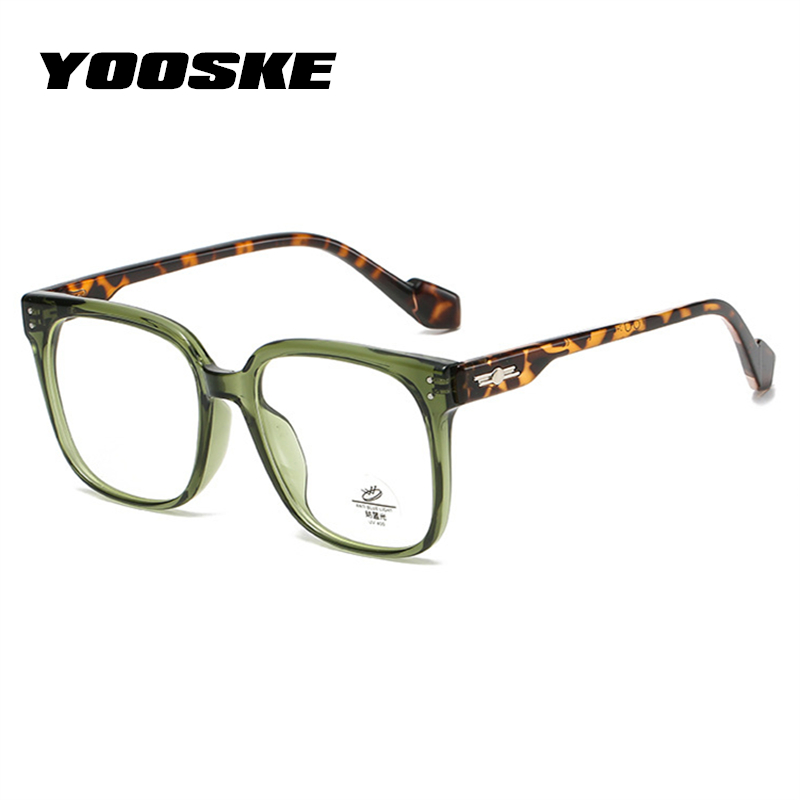 YOOSKE – lunettes de vue Anti-lumière bleue, monture pour ordinateur, léopard, surdimensionnées,