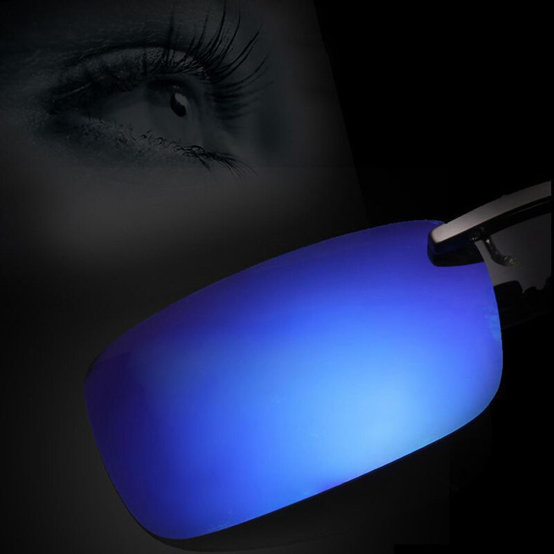 Men's Women's Polarized Day Night Vision Clip On Lens Glasses Sunglasses K3NF