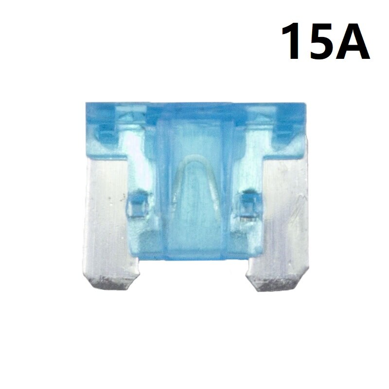 100pcs automotivo pc e liga de zinco de baixo perfil mini fusíveis 5a 7.5a 10a 15a 20a 25a 30a fusível de carro: 15A
