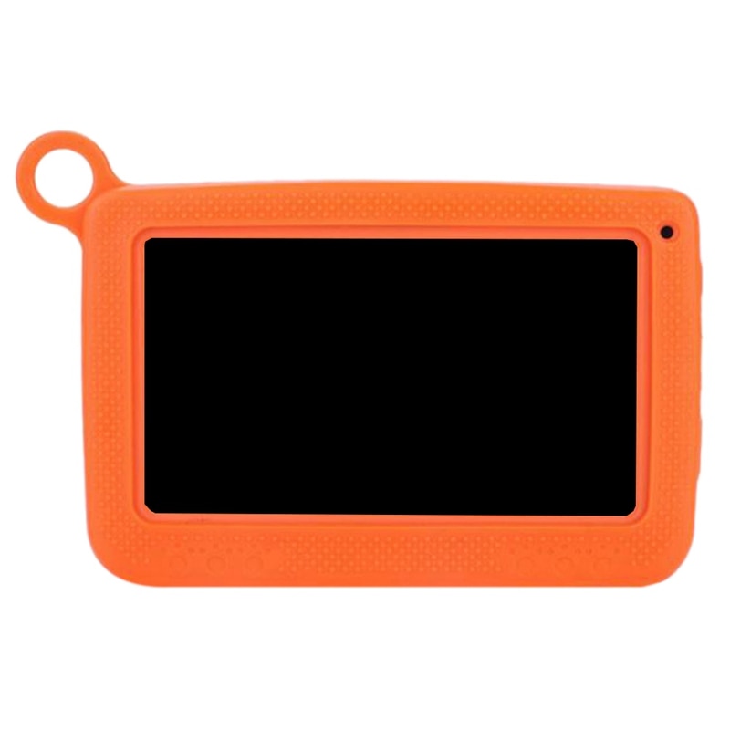 Baby børn læring legetøj bærbar tablet bluetooth + wifi børn læring tablet beskyttelsesdæksel 7 tommer 1024 x 600 eu stik tablet: Orange