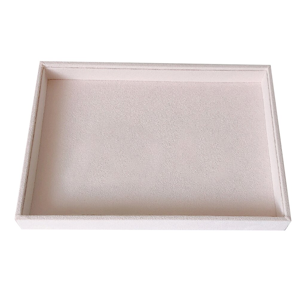 Portable Jewelry Ring Display Organizer Case Tray Holder Necklace Earrings Bangle Storage Box Showcase Jewelry Stand Holder: A