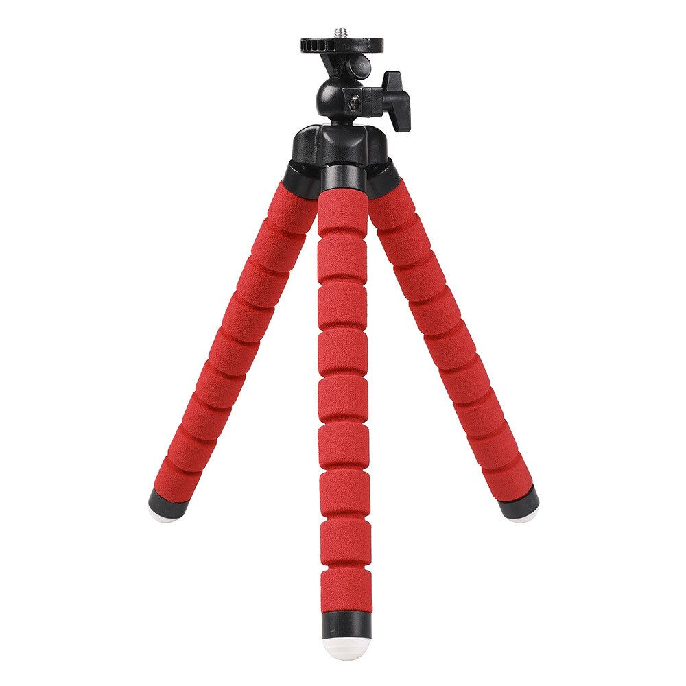 Colwyn Yi Medium Sponge Tripod Octopus Mobile Phone Digital Camera Bracket Gopro And Universal Accessories: Red