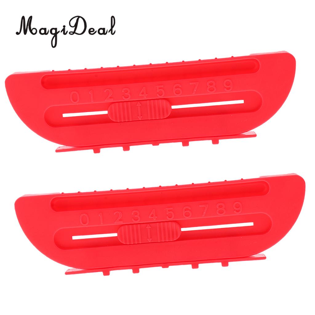 MagiDeal-2 piezas 2 en 1, accesorios de mesa de Hockey aéreo, tope de bola para puerta de portería, contadores de puntuación, marcador rojo