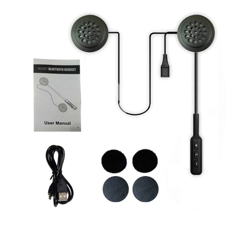 Draadloze Motor Helm Bluetooth Headset Motorhelm Oortelefoon Dual Stereo Speaker Handsfree Muziek Hoofdtelefoon Voor MP3 MP4 Pho