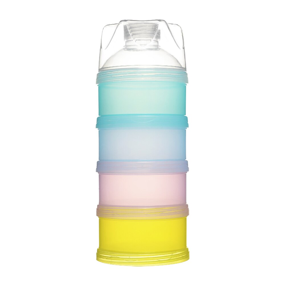 Baby milk powder box portable packaging storage box four-layer dust-proof snack storage box