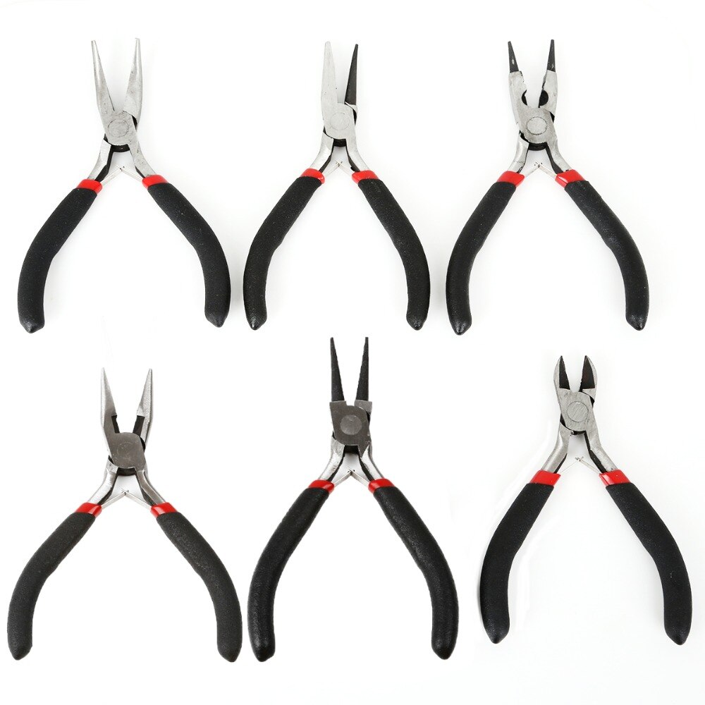 Nuovo Arrivo Nero Rosso Pinze Strumenti di Attrezzature Pinzette Strumenti di Riparazione Catena Cutter FAI DA TE Perline Che Fanno di Riparazione Tool Kit