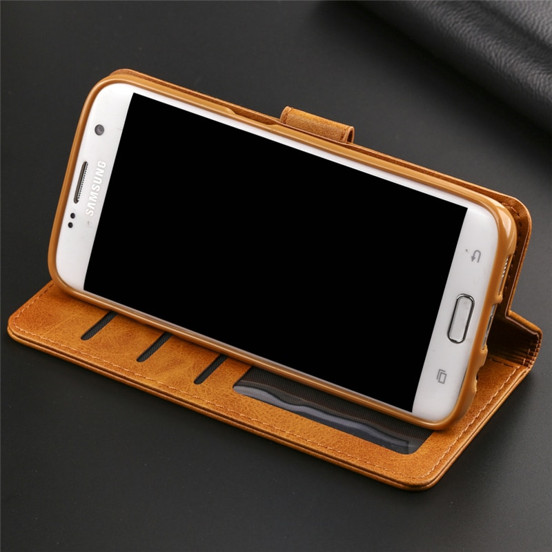 S7 Case For Samsung S7 Edge Case Leather Luxury Phone Case On Samsung Galaxy S7 Case Flip Magnetic Wallet Cover With Card Holder