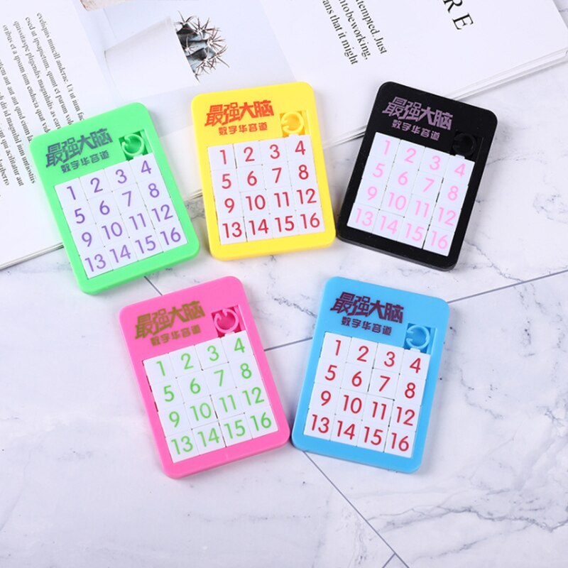 1Pc Vroege Educatief Speelgoed Te Ontwikkelen Voor Kinderen Jigsaw Digitale Nummer 1-16 Dier Cartoon Puzzel Game Brain Oefening mini Speelgoed: 1pc number style