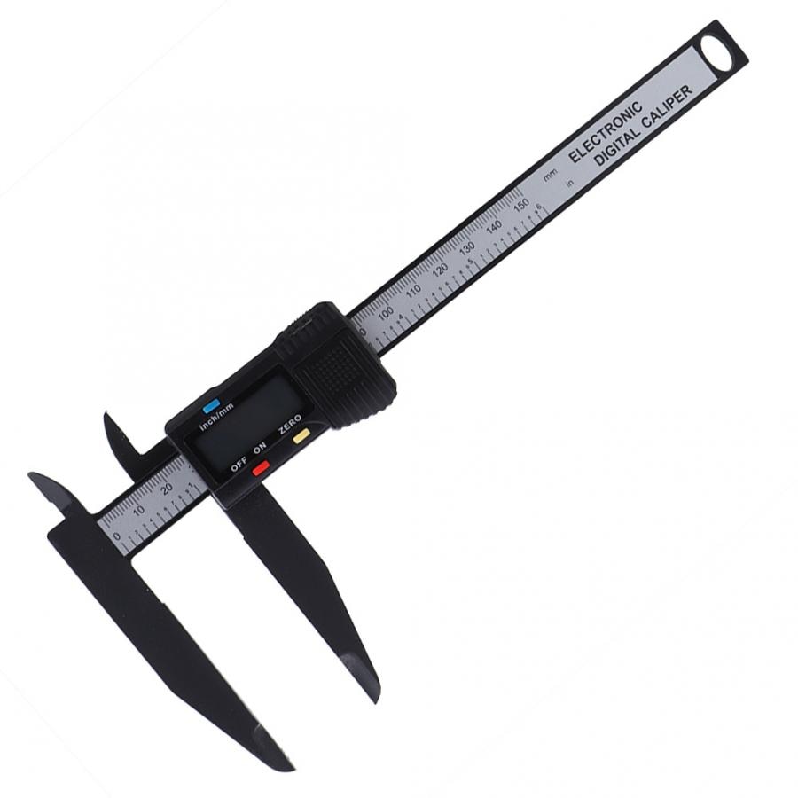 High Accuracy 0.1mm Digital Electronic Caliper Carbon Ruler with Long Jaw Measuring Tool Digital Ruler 150mm/300mm