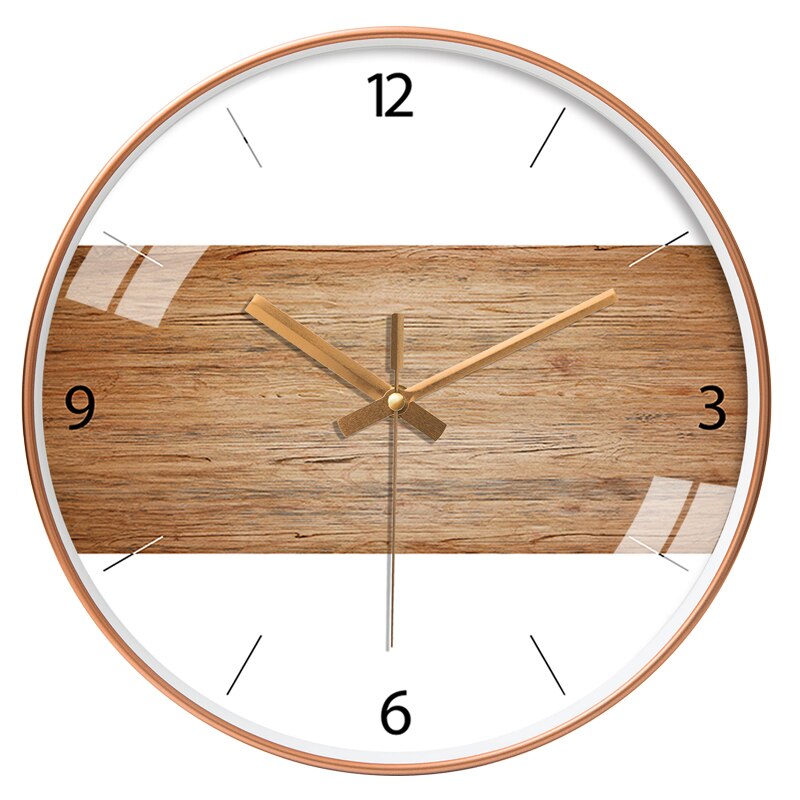 Reloj de pared nórdico para sala de estar, reloj de pared redondo, silencioso, , clásico: style5 / 10"