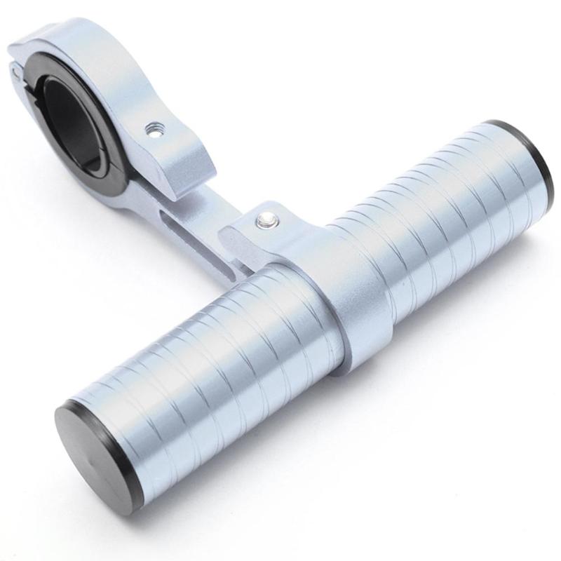 10/15cm fietsstuur zaklamp houder stuur fiets accessoires verlenger montagebeugel voor mountainbikes scooter: 10cm grijs