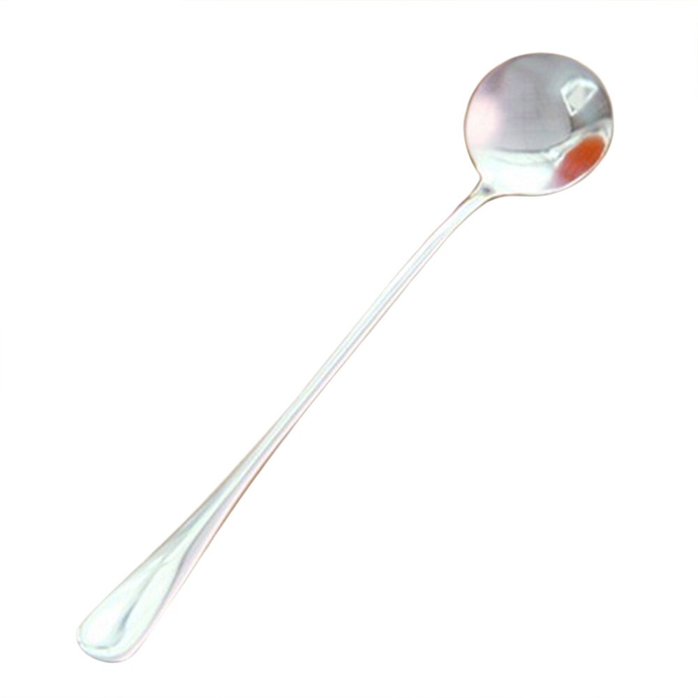 Fast Long Handle Tea Coffee Spoons Ice Cream Cutlery Stainless Steel Tableware