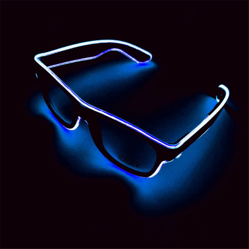 EL Wire Goggles Glow Cool Glasses LED Luminous Sunglasses Party Glasses For Kids Party Club Stage Disco