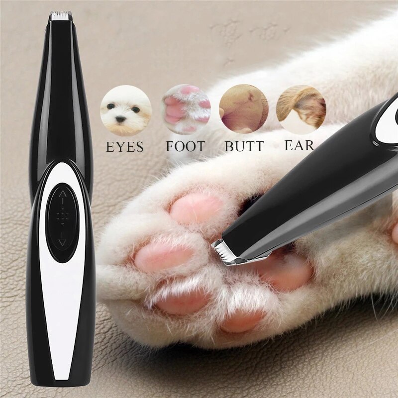 Tondeuse professionnelle pour pattes, oreilles, yeux et anus du chien,machine silencieuse et rechargeable par port USB pour une coupe et un toilettage des animaux de compagnie réussis