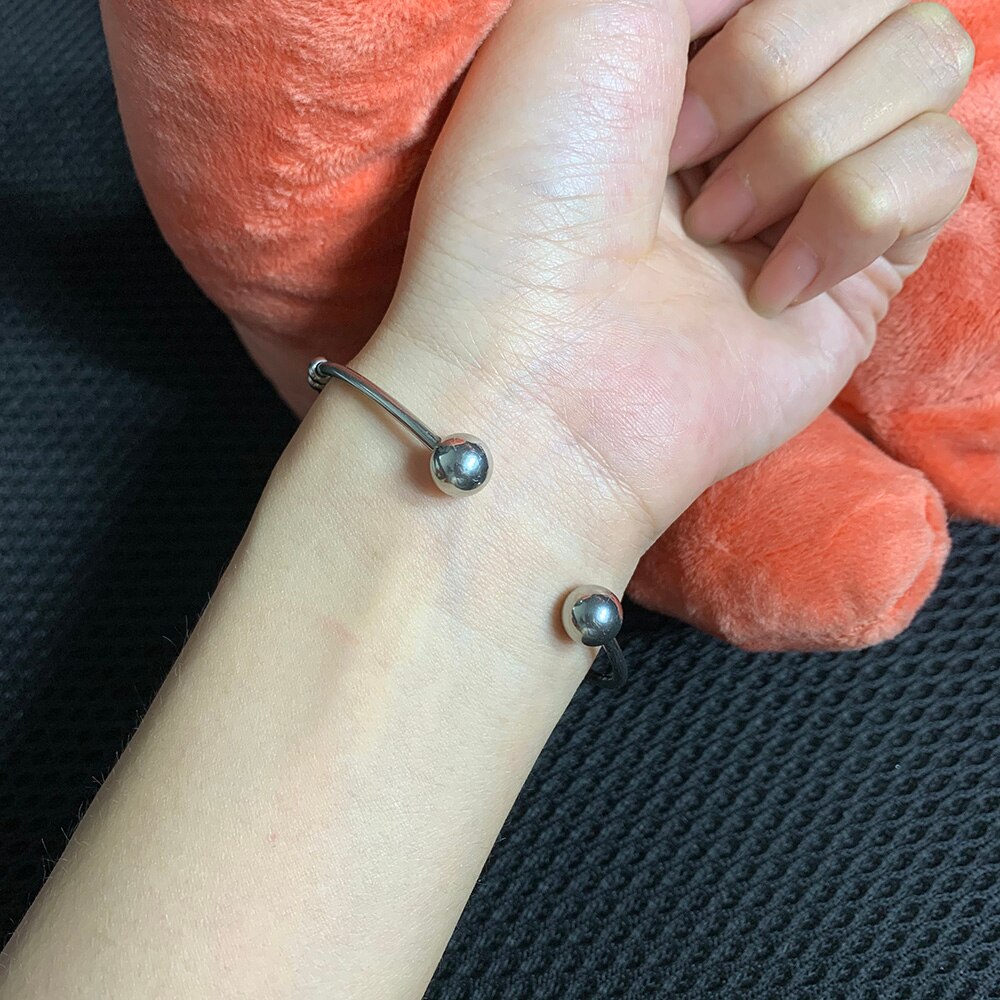 Gepolijst Roestvrij Staal Kralen Armbanden Verstelbare Armband Voor Meisjes Stijl Charme Sieraden