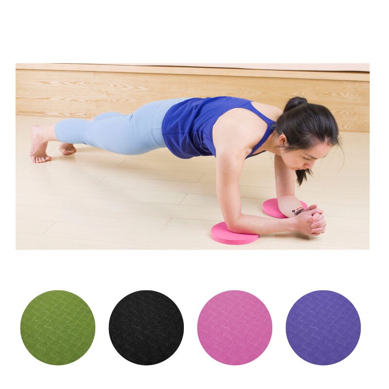 Runde yogamatte, praktisch zum mitnehmen, rundes yogapad für sport, balance und training, rutschfest, dickwandig