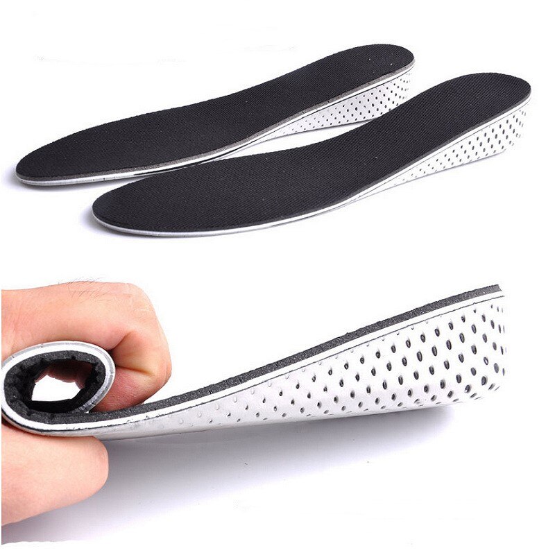 1 par de plantillas de espuma viscoelástica para hombres y mujeres que aumentan la altura plantillas de espuma viscoelástica para zapatos almohadillas de 2,3 cm/0.9in Lift soporte para Plantilla de talón