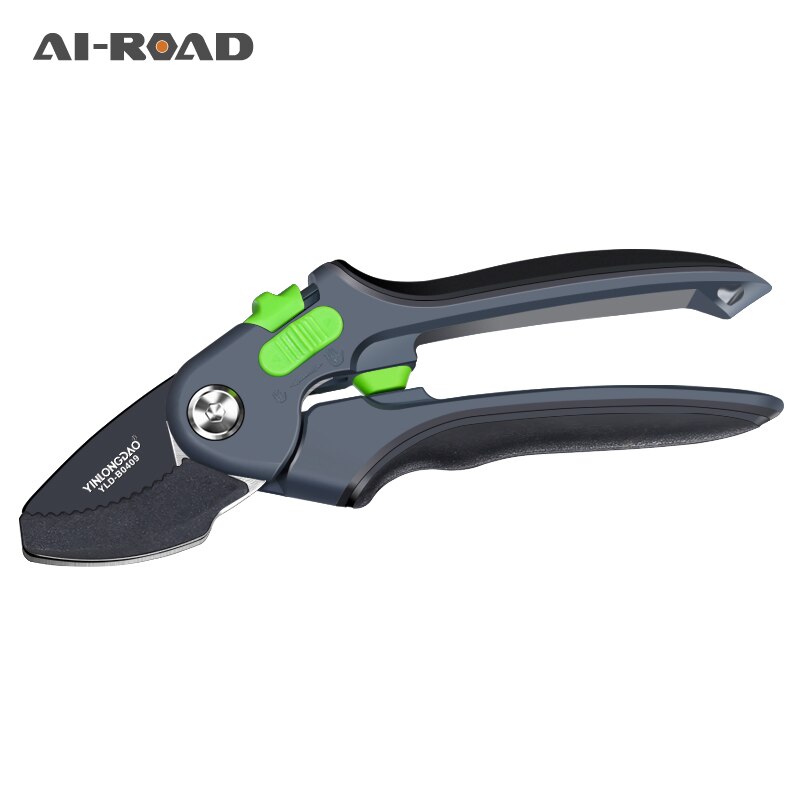 AI-ROAD Garden Steel Pruning Shears Home Fruit Tree Potted Greening Durable Labor-saving Tools Orchard Home Gardening Pruning