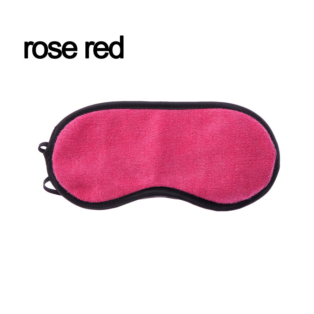 Almohadillas para dormir antifaz acolchado opaco, ayuda para relajar los ojos, sombreado, parche para los ojos, gafas, herramienta de viaje: Rose Red