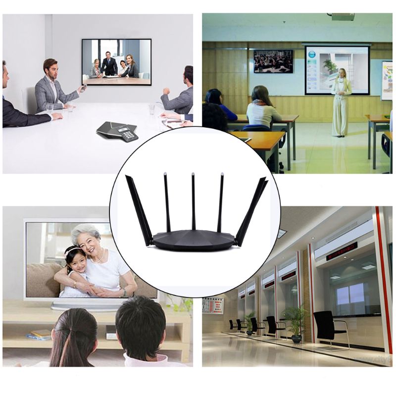 2020 nowy AC23 router bezprzewodowy 2.4GHz/5GHz dwuzakresowy częstotliwości 1000M Gigabit router wi-fi wsparcie IPV6 protokołu kontrola aplikacji