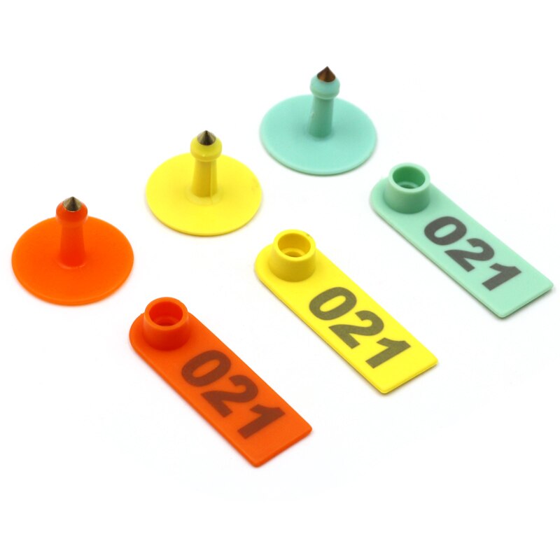 100 Stuks Vee Geit Oormerk Card Schapen Varken Oor Marker Card 001-500 Dier Identificatie Kit Oor Tagger farm Animal Oormerken