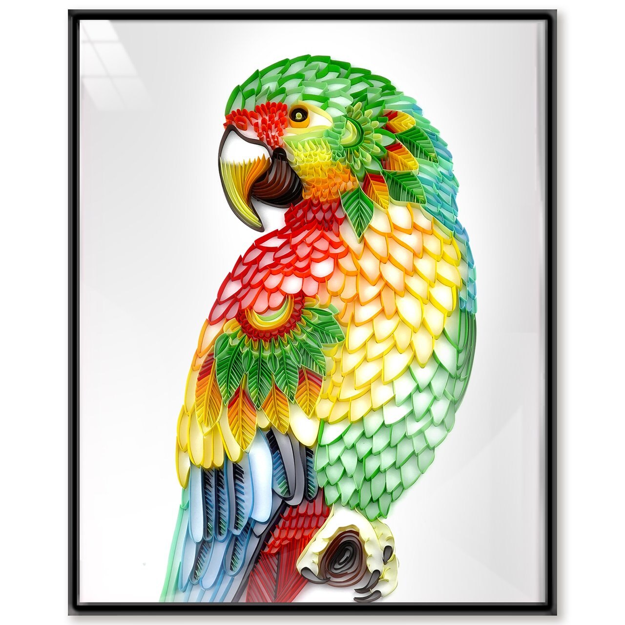 Quilling Paper Filigree Painting Quilling Kits Paint Wise Parrot Exquite DIY Craft Beautiful Wall Decoration Best 20 Inch
