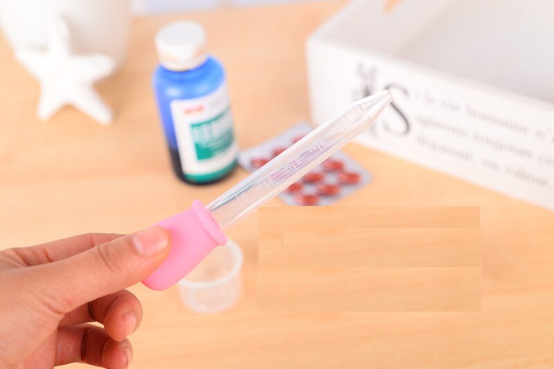 5ml doorzichtige siliconen pipetten voor vloeibare voeding, plastic babyvoeding, medicijndruppelaar, lepel, buret, babybenodigdheden voor kinderen