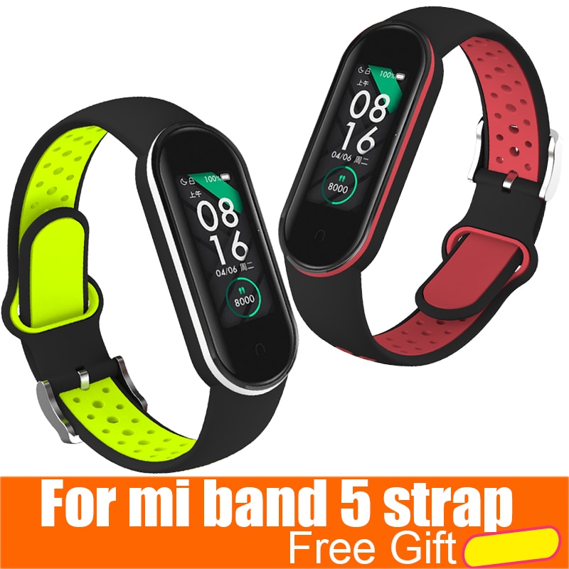 Mi Band 5 Wrist Strap for Xiaomi Mi Band 5 NFC Silicone Wristband Bracelet Mi5 Smart Watches Miband5 Accessories Sport Strap