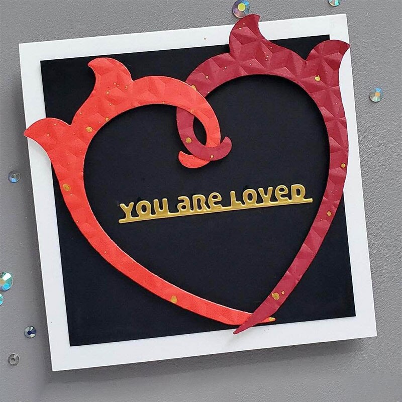 Miłość rośliny wodne rośliny wodne liście 2021 wykrojniki księga gości Dariy dekoracje szablon szablon robić wytłaczania DIY kartka z życzeniami