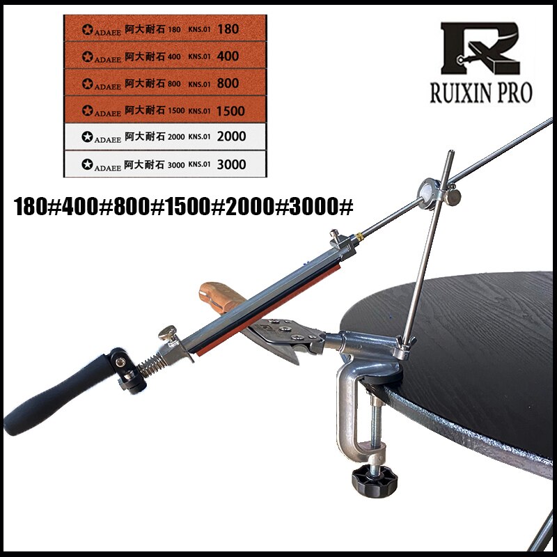 Ruixin Pro Knife Sharpener Fixed Angle Sharpener, Fixed Angle, Sharpening Tool Kitchen Knife, Scissors: F