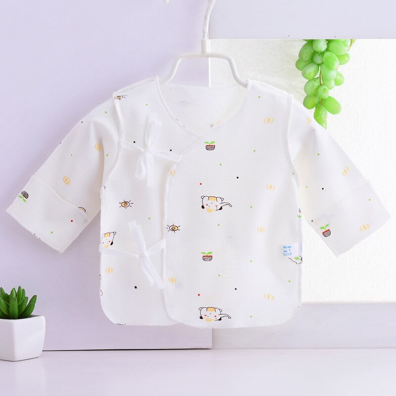 Ropa interior de media espalda para bebé recién nacido, ropa fina transpirable de verano, ropa interior para recién nacidos, Tops con capa de 1, 2 y 3 meses: 5