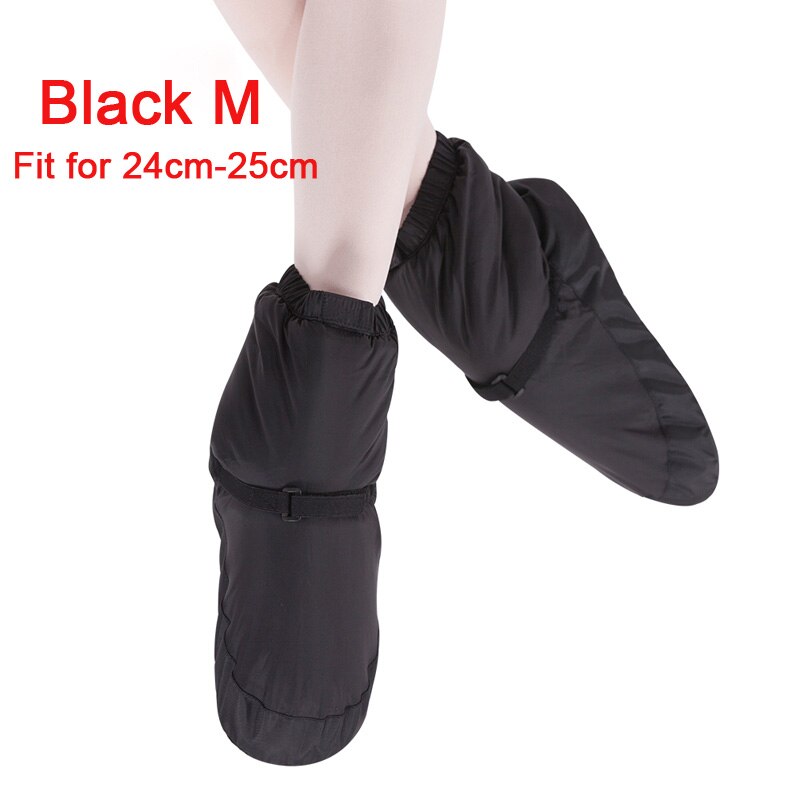 2022 Ballet Warm Ups Voor Vrouwen Ballet Pointe Dansschoenen Zachte Dansen Laarzen Winter Thermische Beneden Laarzen Voor Dames Paars zwart: Black M