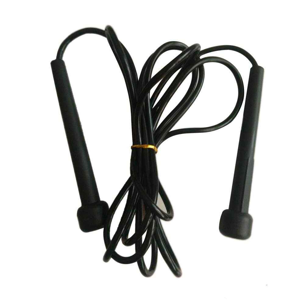 Cuerdas de saltar de longitud ajustable para boxeo, salto, velocidad, deportes, Fitness, equipo de Fitness portátil negro, 280cm