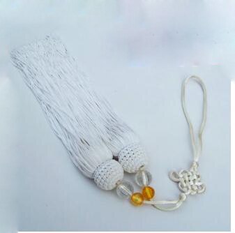 long sword ear knife mulan fan sword knot sword spike red/yellow: short style white