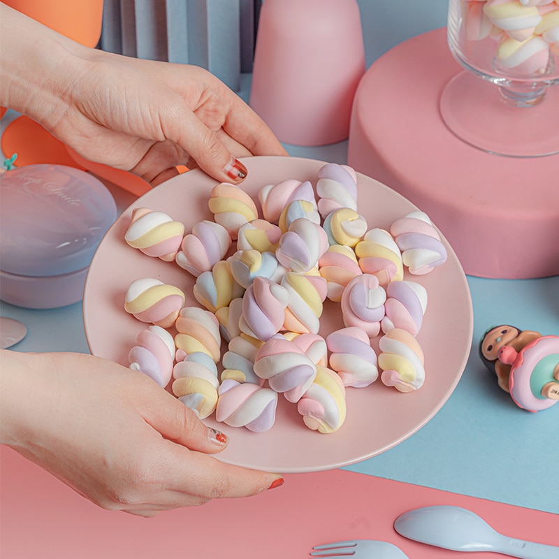 10Pcs Bruiloft Dessert Tafel Simulatie Marshmallow Model Hotel Restaurant Snoep Sieraden Raamdecoratie Schieten Props