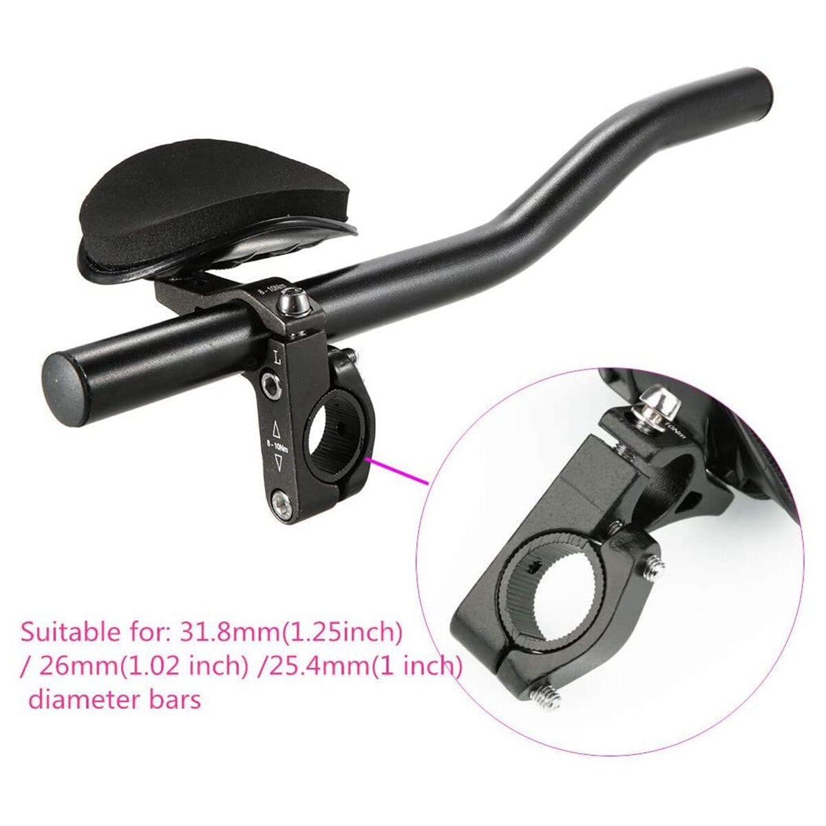 Guidon Aero barres repose-vélo guidon vélo alliage d'aluminium repose-bras guidon Relaxlation guidon