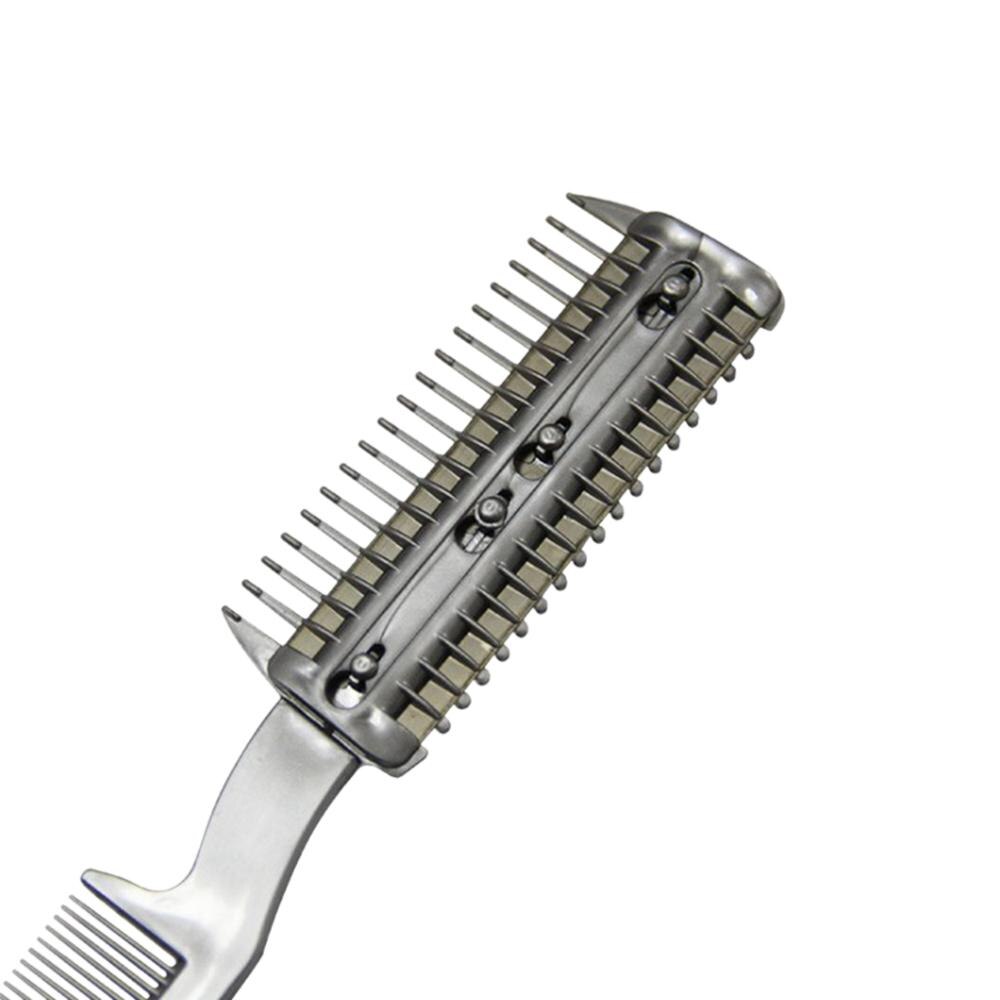 Manual Hair Razor with Comb for Pet Dual-end Hair Trimmer Styler Hair Cutting Comb for Dogs Cats, with 2 Blades