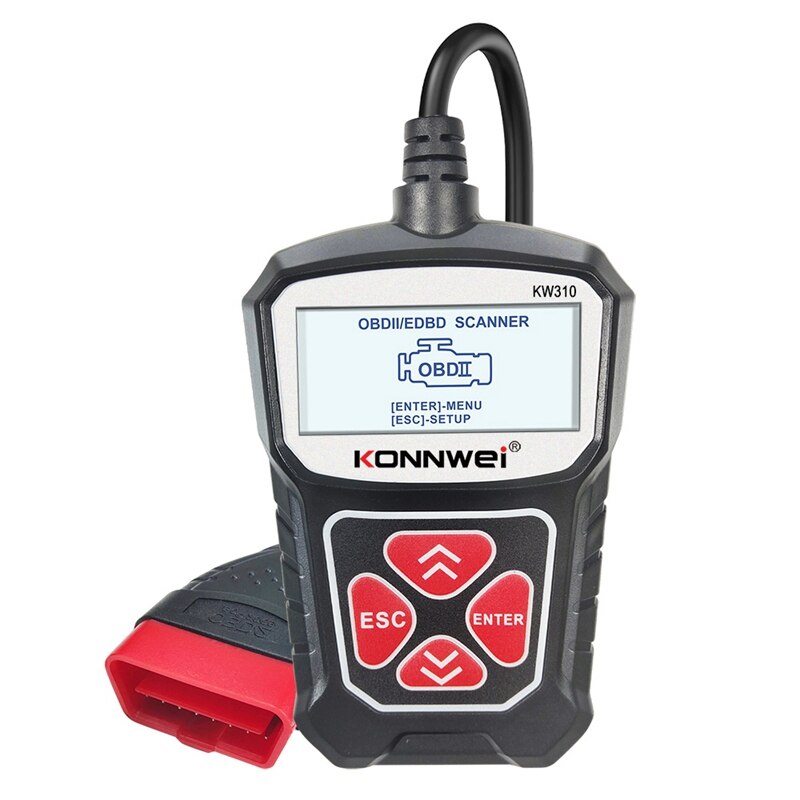 KONNWei KW310 OBD2 escáner para OBD automático coche herramienta de diagnóstico del escáner automotriz herramientas de Auto 12V 12V