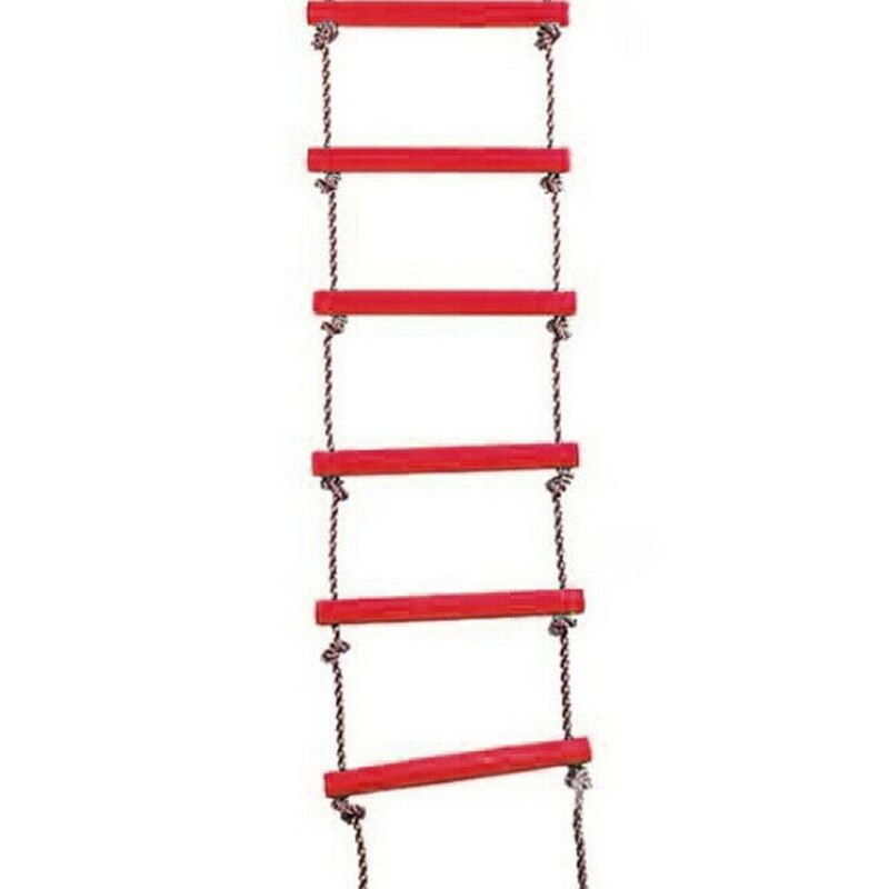 Klimtouwladder 6 sporten klimtouwschommelset accessoires voor jongens kinderen klimoefeningen