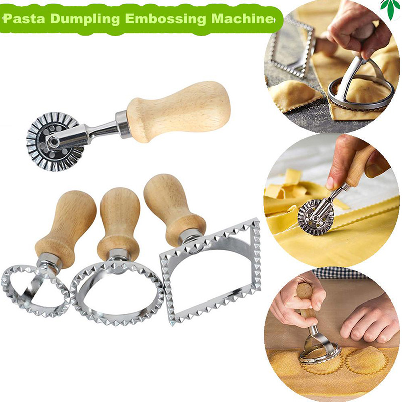 Pasta Hand-Cutting Machine Embossed Dumpling Embossing Machine With cuisine kitchen gadgets metal dough Side flower biscuit mold
