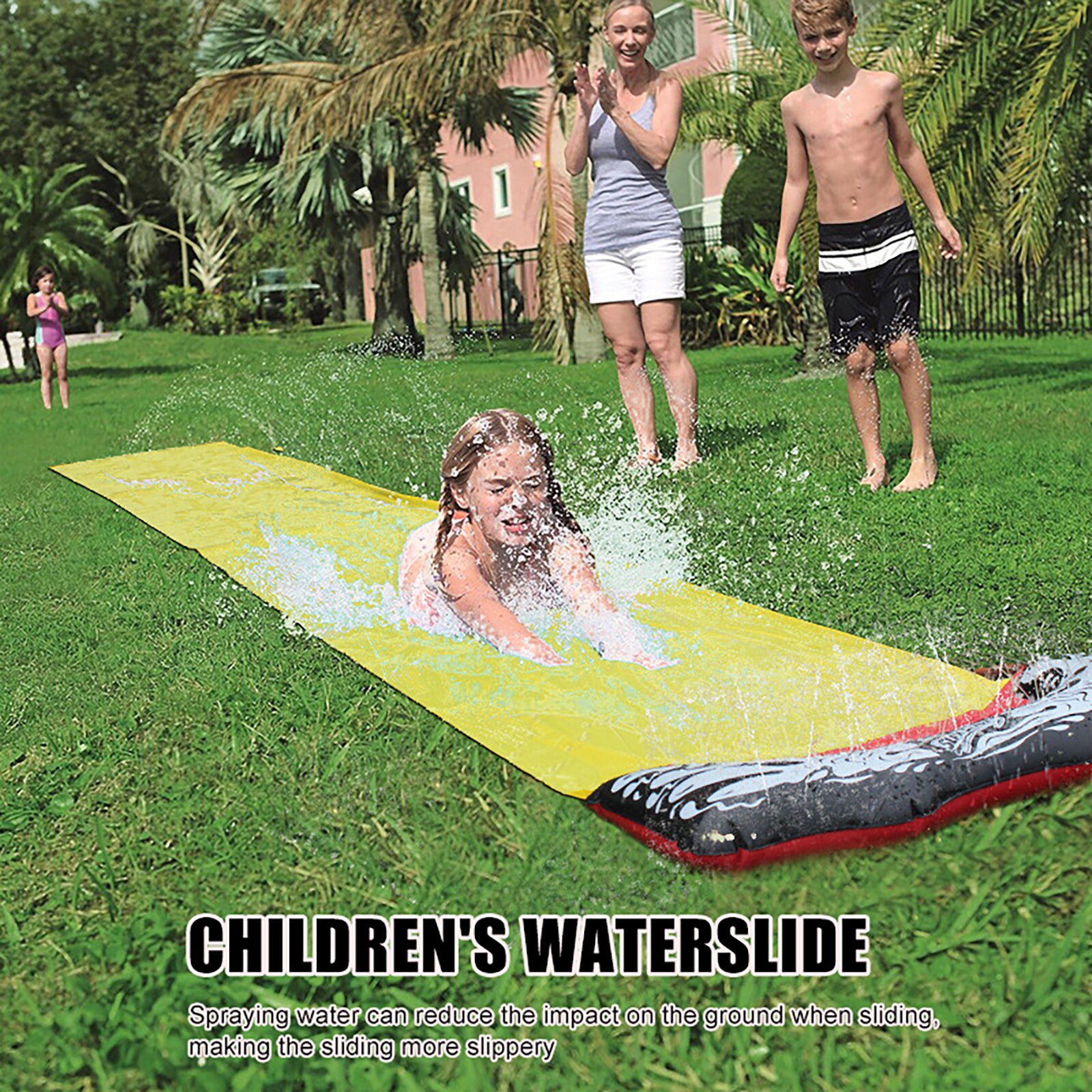 Games Center Achtertuin Kinderen Volwassen Speelgoed Opblaasbare Glijbaan Zwembaden Kinderen Kids Zomer Backyard Outdoor Water Speelgoed: 4800x700mm