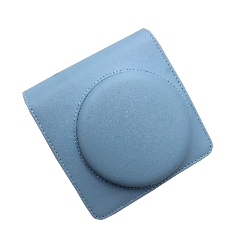 For fujifilm instax square  sq1 kameraveske 5 farger vintage pu lærveske skulderrem veske bære deksel beskyttelse: Blå