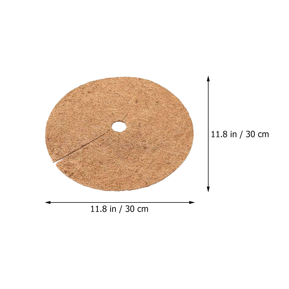 5 Stück Topfeinlagen aus Kokosfaser, 30 cm, Kokosfasermatten, Blumentöpfe, Baumringe, Laubdecke-Kreise, Atmung, Palmendichtung, Gartenarbeit