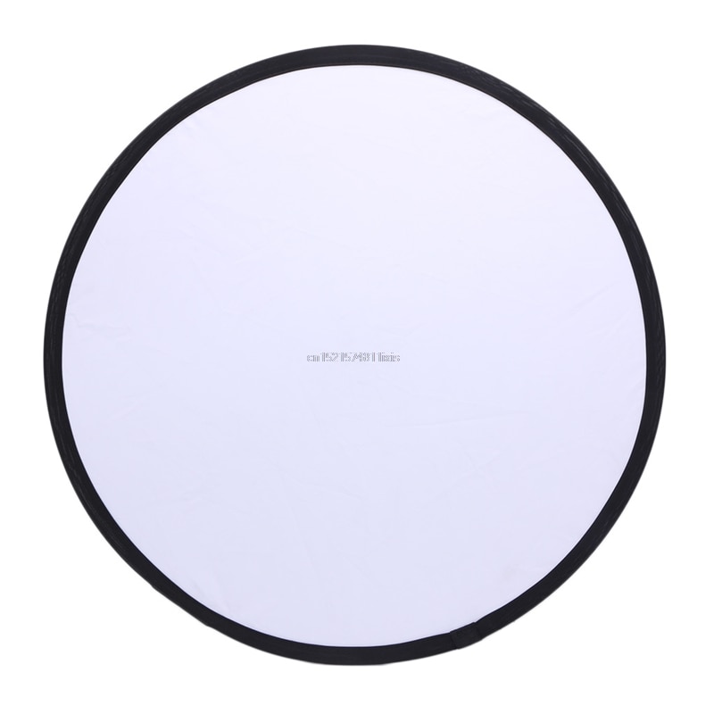 2 in 1 55-60cm Light Mulit Inklapbare Disc Fotografie Reflector Zilver/Wit