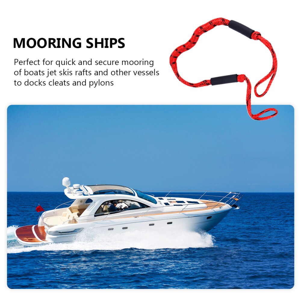 2 stk båd dock line bungee snore praktisk holdbart stretch ponton tilbehør fortøjningsreb til kajak vandski flåde
