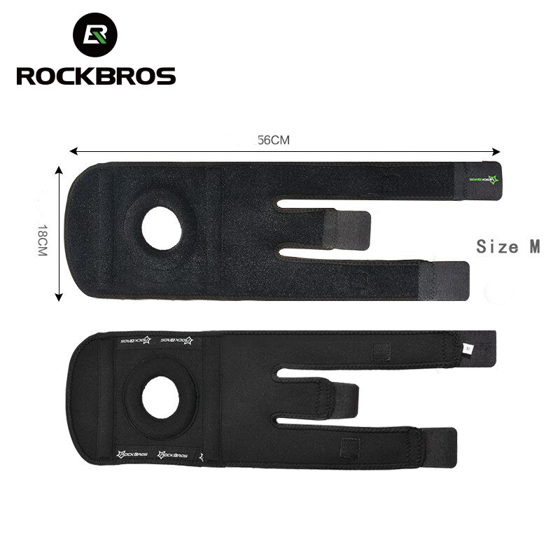 ROCKBROS-rodilleras elásticas ajustables, profesionales para correr, soporte deportivo para rodilla, de seguridad, para ciclismo, baloncesto y voleibol